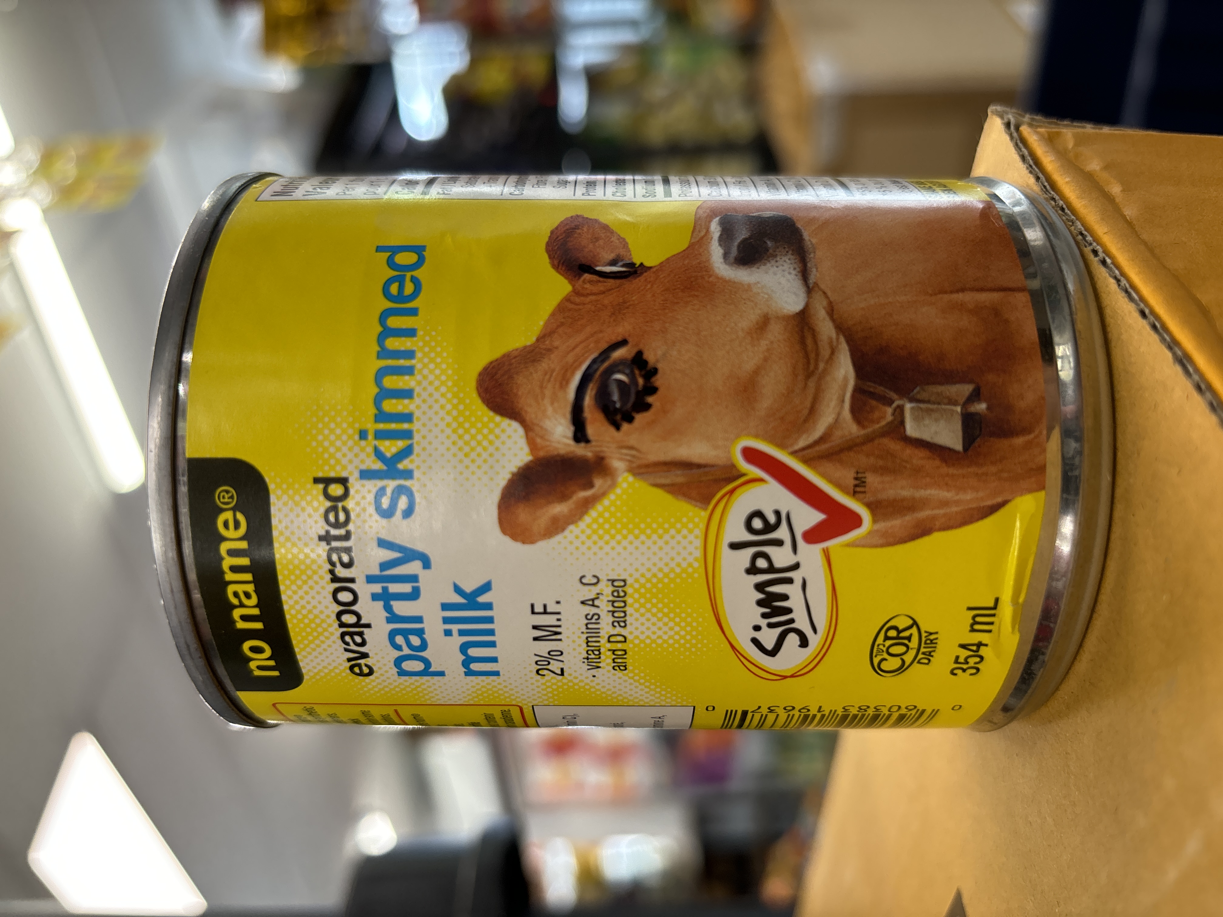 NN Evaporated Partly skimmed milk